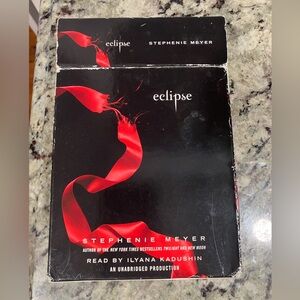 Eclipse Audiobook CD by Stephenie Meyer - Black and Red